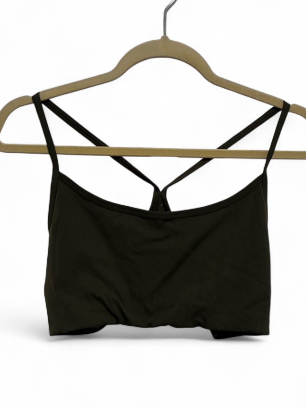 Vuori All the Feels Green Strappy Sports Bra